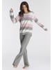 Vivance Active Pyjama in grau-rosa
