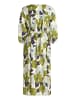 CARTOON Blumenkleid mit Bindegürtel in White/Mint