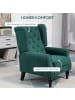 HOMCOM Einzelsessel-86L x 74B x 102H cm-Dunkelgrün