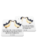 Mr. & Mrs. Panda Coaster Pinguin Liebe mit Spruch in Weiß