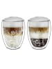 Creano 2er Set Thermoglas ”Decor-White" - 250ml Glas