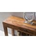 KADIMA DESIGN Konsole Massivholz | Sheesham, 120x40cm, Schublade, Landhaus in Braun