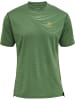 Hummel Hummel T-Shirt Hmlongrid Multisport Herren Atmungsaktiv Leichte Design Schnelltrocknend in MYRTLE/DARK CITRON