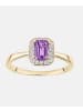Diamant L'éternel Ring aus 375 Gelbgold mit Diamant mit Amethyst