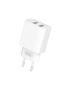 XO XO Wandladegerät CE02C 2x USB 2,1A weiß + Lightning-Kabel