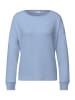 Street One Langarmshirt in frosted blue mel.