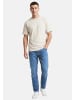 Jack & Jones T-Shirt Cotton Relaxed in Creme / schwarz