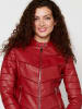 KOROSHI Leder-Effektjacke in rot