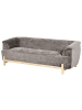 Beliani 3-Sitzer Sofa ALNOR in Braun - (W) 205 x (H) 67 x (L) 85 cm