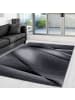 KADIMA DESIGN Teppich Kurzflor Abstrakt Polypropylen saugroboter Wohnzimmer in Schwarz