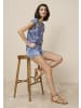 Tamaris Shirtbluse in blau gemustert
