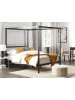 Beliani 2-tlg Himmelbett LESTARDS in Schwarz