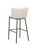 Beliani 2-tlg Barhocker MINA in Weiß/Schwarz