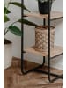 Furn.Design Kompaktgarderobe schwarz Metall 100 cm, Garderobe mit Spiegel