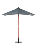 Beliani Marktschirm FLAMENCO in Grau - (W) 195 x (H) 244 x (L) 144 cm