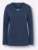 Sieh an! Schlafanzug-Shirt in jeansblau