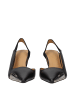 Off-White Schwarz Leder High Absatz Pumps