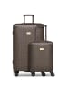 Lazarotti Palermo 4-Rollen Kofferset S+L dark brown 1