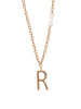 faina Women Chain Necklace in Rose Gold White
