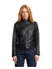 G-Star Raw Leather Biker Jacke dk black