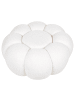 Beliani Pouf BEAUFORT in Weiß - (W) 60 x (H) 27 x (L) 60 cm
