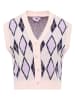 myMo Damen Strickweste in Rosa Mehrfarbig