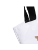 Mr. & Mrs. Panda Damen Schultertasche Robbe Lachen mit Spruch in Weiß