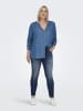 ONLY Carmakoma Skinny Jeans in Dark Blue Denim