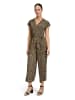 Betty Barclay Jumpsuit mit Eingrifftaschen in Black/Khaki