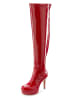 LASCANA Belle Affaire Overkneestiefel in rot