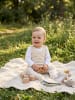 TupTam Baby Strampler mit Aufdruck Spruch 5er Pack in blau/beige