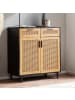 KADIMA DESIGN Sideboard 80x86,5x40 cm Kommode mit Wiener Geflecht, Hoher