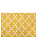 Beliani Kurzflor SILVAN in Gelb/Beige - (W) 140 x (H) 1 x (L) 200 cm