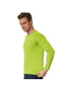 tectake Einfarbiges Langarm-Shirt für Männer, hellgrün