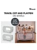 Hauck Reisebett XXL-Sparset - Sleep N Play Go in grau,gruen