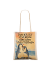 Mr. & Mrs. Panda Uni Tasche Pinguin umarmen Design mit Spruch in Weiß