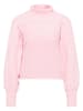 myMo Damen Strickpullover in Rosa Wollweiss