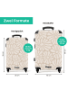 NoBoringSuitCases Suitcase, Handgepäck, Koffer, Trolley, Reisekoffer Beiger Blumendruck auf