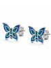 schmuck23 Silber Ohrringe 925 Schmetterling 0,7 cm x 0,8 cm