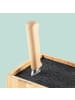 relaxdays Messerblock in Natur/ Schwarz - (B)23 x (H)26 x (T)11,5 cm