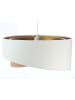 Licht-Erlebnisse Pendelleuchte Ø 50 x (T)102 cm in Weiß Beige Gold