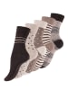 Vincent Creation® Damensocken "Dot´s and Stripes" 10 Paar in braun/beige