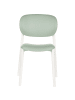 Beliani 4er-Set Esszimmerstuhl MUSANO in Grün/Weiß