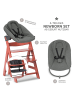 Hauck Alpha Plus Cork 4-tlg. Newborn Set - Hochstuhl in rot
