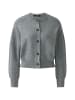 Oui Strickjacke in steel grey