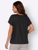 WITT WEIDEN Druckbluse in mandarine-schwarz-bedruckt