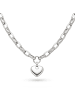 s.Oliver Halskette Chunky Heart in silber