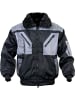 Craftland Craftland Bekleidung Pilotenjacke schwarz/grau in schwarz/grau
