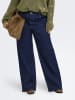 ONLY Carmakoma Jeans mit weitem Bein in Dark Blue Denim