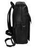 SPIKES & SPARROW Rucksack echt Leder in schwarz
